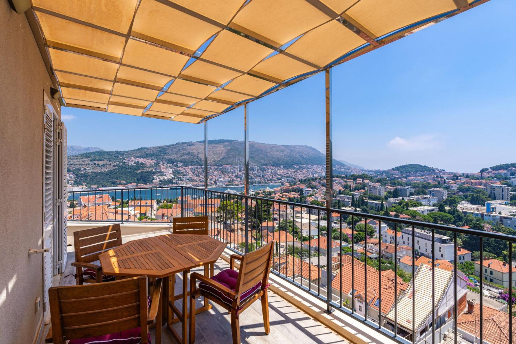 The Panoramic View Penthouse Apartment Sweet Petite Dubrovník Exteriér fotografie