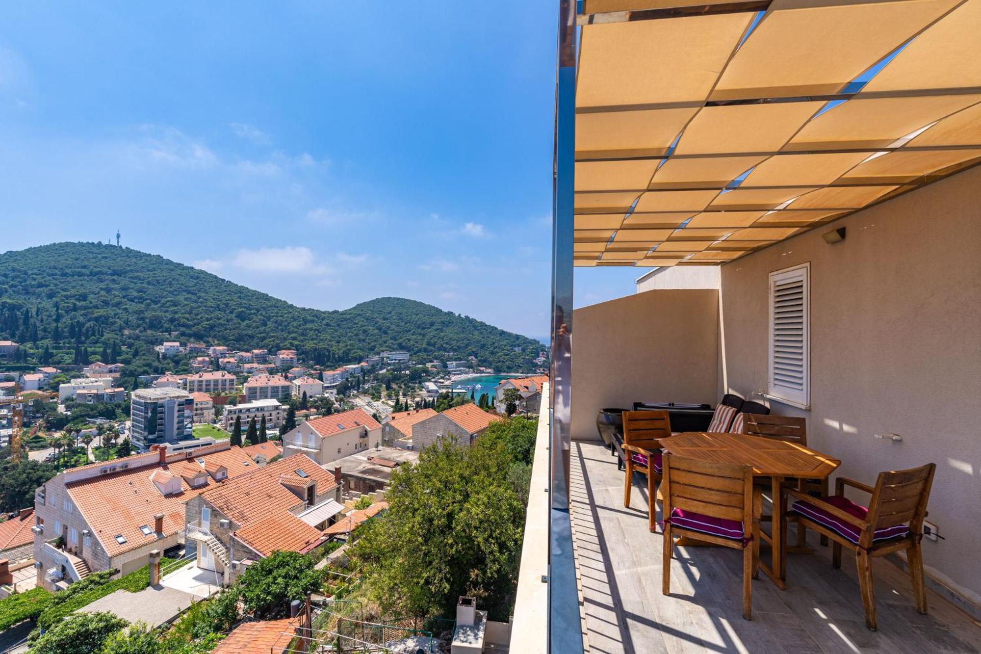 The Panoramic View Penthouse Apartment Sweet Petite Dubrovník Exteriér fotografie