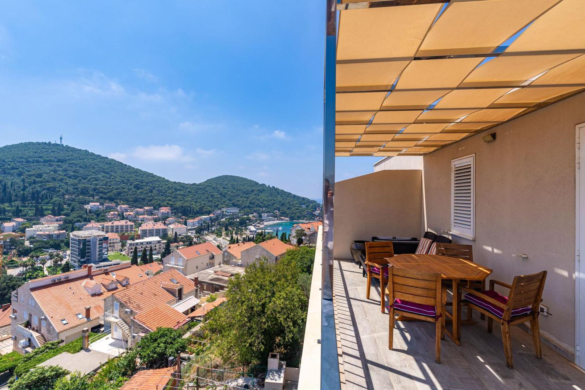 The Panoramic View Penthouse Apartment Sweet Petite Dubrovník Exteriér fotografie