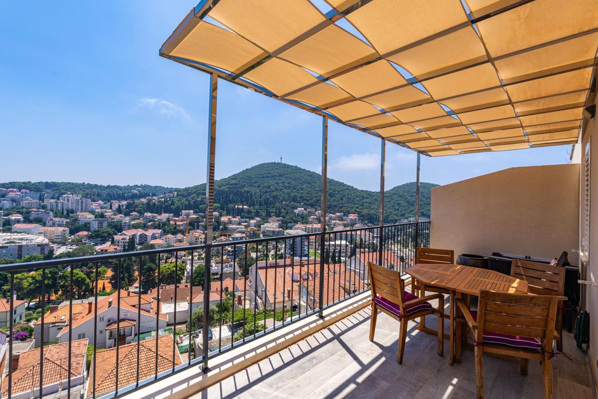 The Panoramic View Penthouse Apartment Sweet Petite Dubrovník Exteriér fotografie