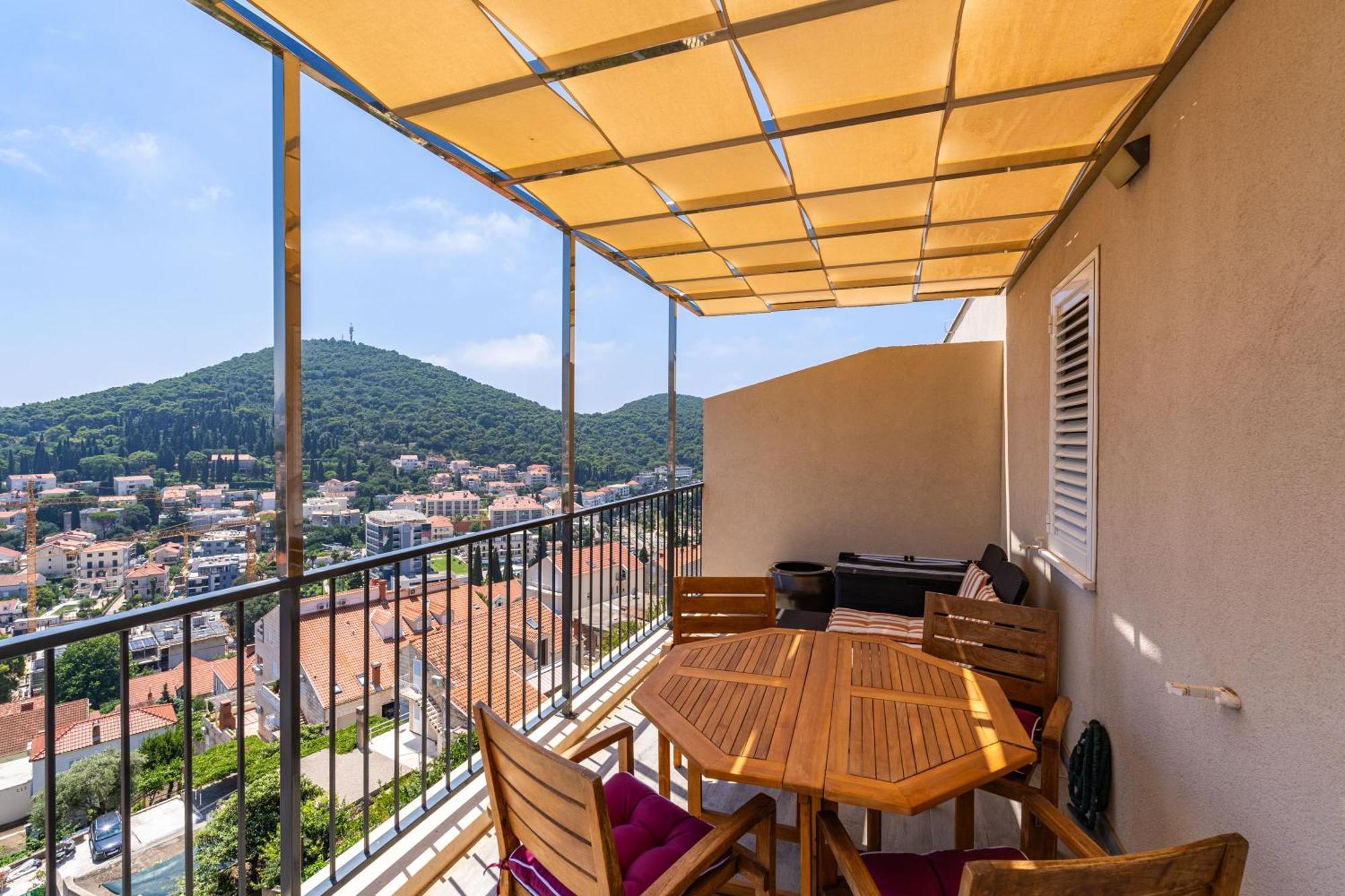 The Panoramic View Penthouse Apartment Sweet Petite Dubrovník Exteriér fotografie
