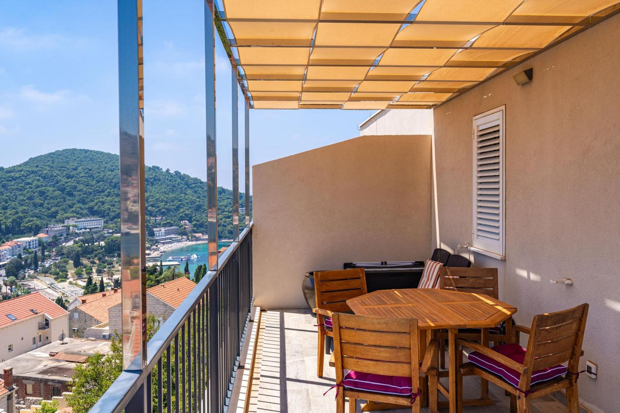The Panoramic View Penthouse Apartment Sweet Petite Dubrovník Exteriér fotografie