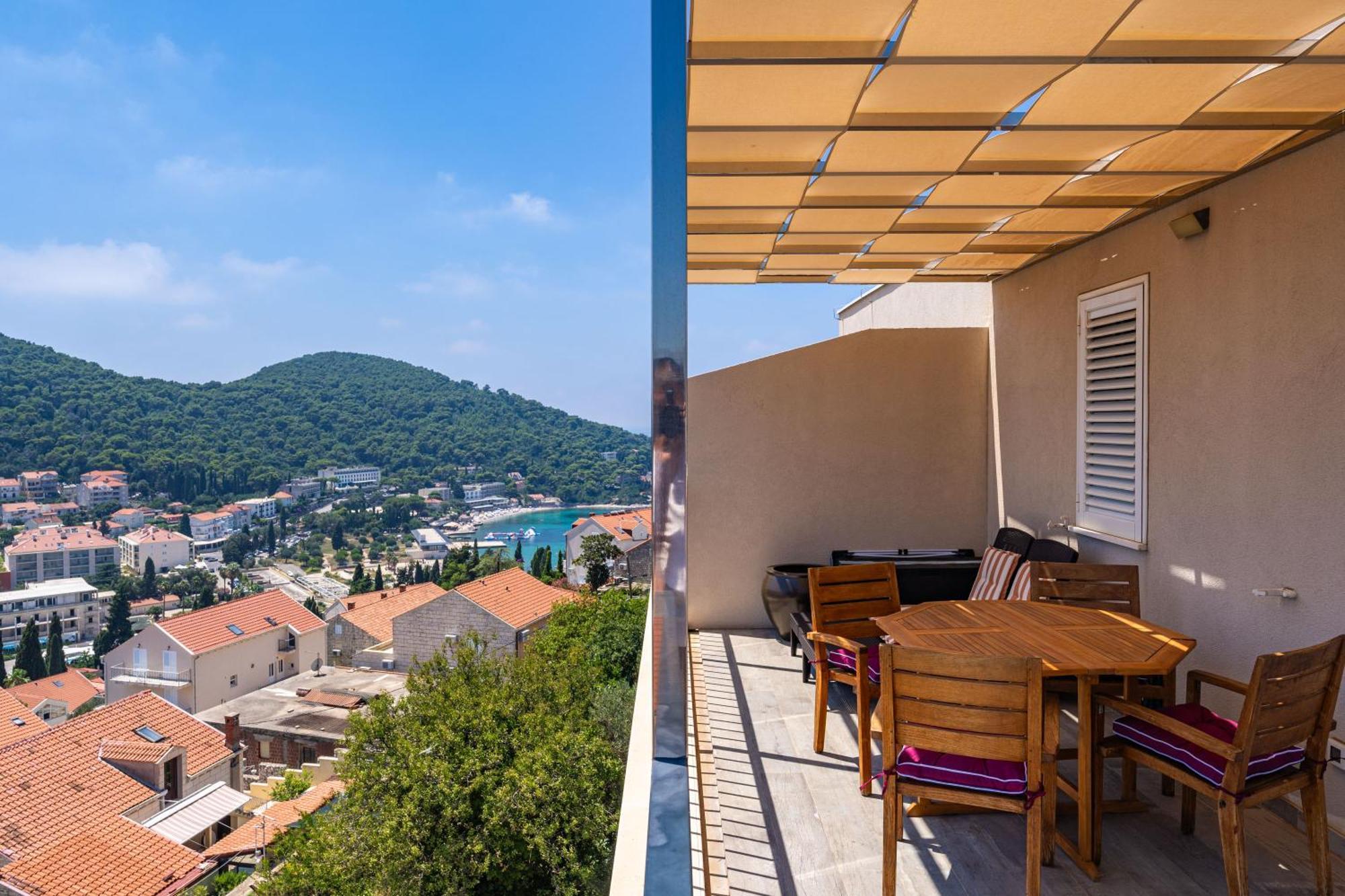 The Panoramic View Penthouse Apartment Sweet Petite Dubrovník Exteriér fotografie