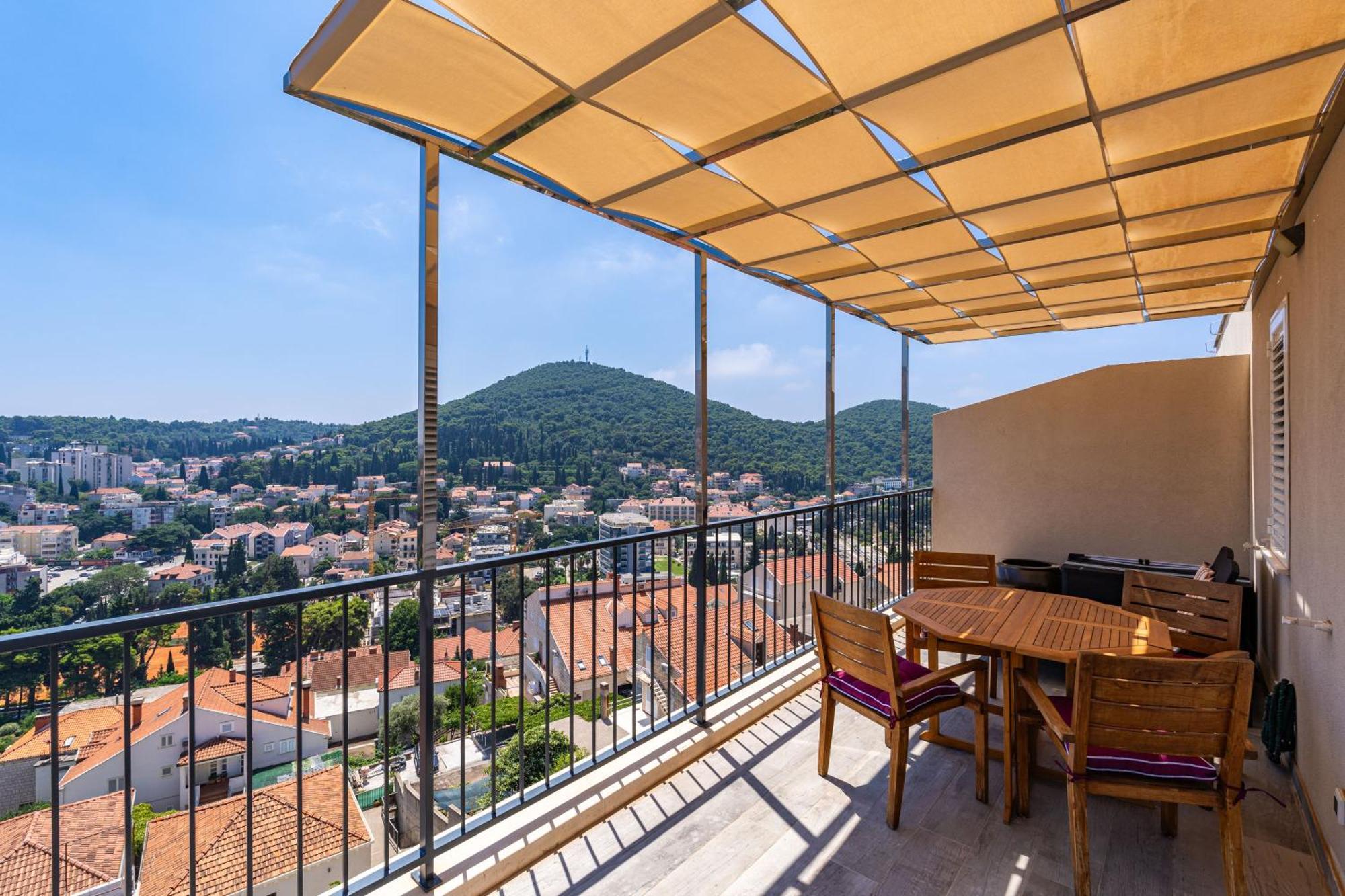 The Panoramic View Penthouse Apartment Sweet Petite Dubrovník Exteriér fotografie