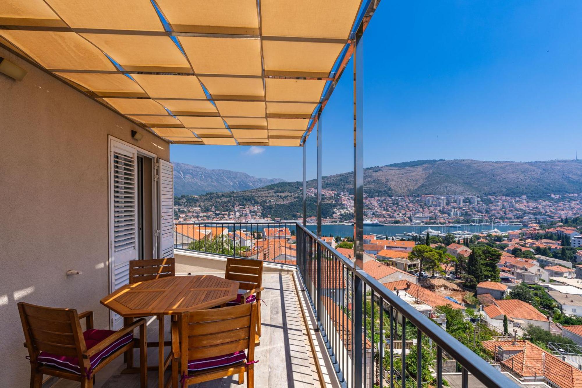 The Panoramic View Penthouse Apartment Sweet Petite Dubrovník Exteriér fotografie